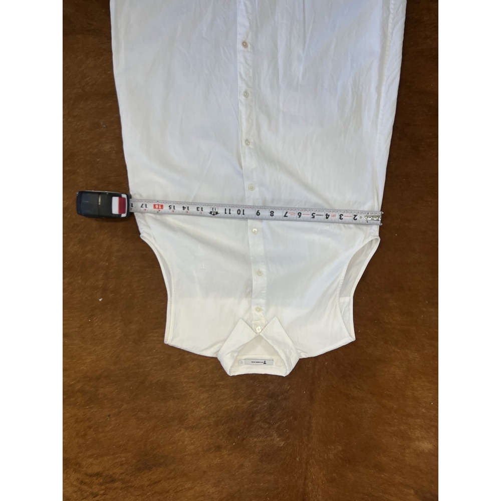 T by Alexander Wang White Sleeveless Button Down Shirt Dress Size 2 - Picture 7 of 7
